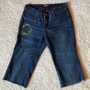 Bubblegum brand jean capris with clovers